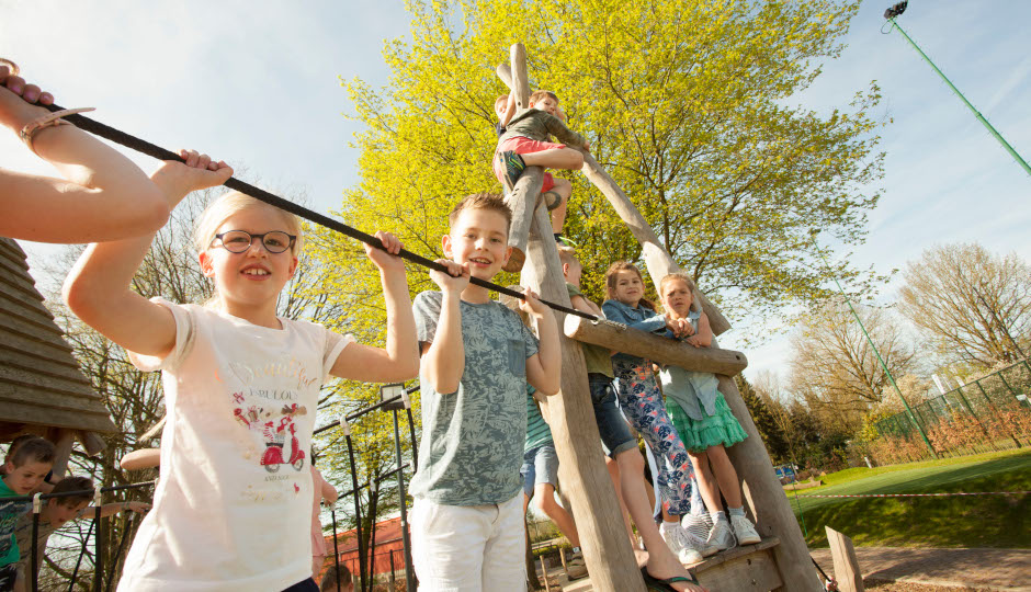 A creative action for a new playground equipment